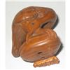 Image 4 : Carved Boxwood Netsuke, Crane Catching Shell