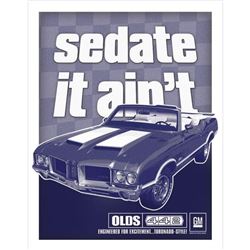 GM Olds 442 Metal Garage Sign