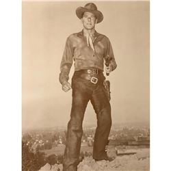 Ronald Reagan Western Cowboy Sepia Tone Photo Print, Poster
