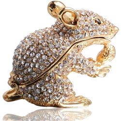 Crystal Mouse Trinket Jewel Box