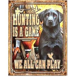Hunting Dog Game Room, Pub Bar, Man Cave Metal Sign