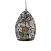 Image 3 : Transitional Mosaic Stone Pendant Light