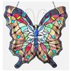 Image 1 : Butterfly Stained Glass Hanging Panel