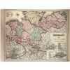 Image 3 : 19thc Colton Hand-colored Map of Germany