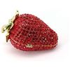 Image 2 : Crystal Encrusted Strawberry Fruit Trinket Jewel Box