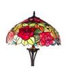 Image 1 : Tiffany Style Roses Stained Glass Floor Lamp