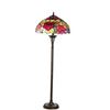 Image 2 : Tiffany Style Roses Stained Glass Floor Lamp