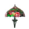 Image 3 : Tiffany Style Roses Stained Glass Floor Lamp