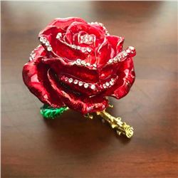 Red Rose Trinket Jewel Box
