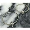 Image 2 : Herkimer Diamond Sterling Silver Hoop Earrings