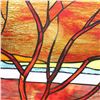Image 3 : Dusk Landscape Stained Glass Hanging Panel