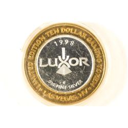 CASINO $10 SILVER TOKEN (UNC) 1998 LUXOR