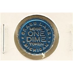 GRASS LAKE PRISON TOKEN GOOD FOR TEN CENTS