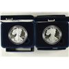 Image 1 : 2011 & 2013 PROOF AMERICAN SILVER EAGLES