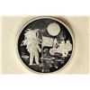 Image 2 : 8.8 GRAM .999 SILVER SPACE TOKEN ROUND APOLLO XI