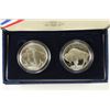 Image 2 : 2001 AMERICAN BUFFALO COMMEMORATIVE 2 COIN SET