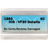 Image 3 : 1883 NO CENT LIBERTY "V" NICKEL ICG VF30 DETAILS