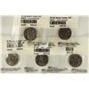 Image 1 : 5 ASSORTED 50 STATE QUARTERS ALL BRILLIANT UNC