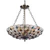 Image 2 : Mosaic-Style Stained Glass Inverted Ceiling Pendant Light