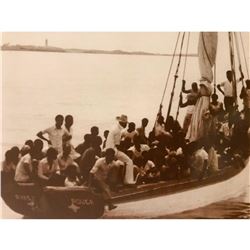 Haitian Migrants Florida Coast 1960's Photo Print