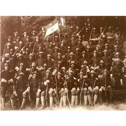 African American, Buffalo Soldiers, Spanish American War Sepia Photo Print