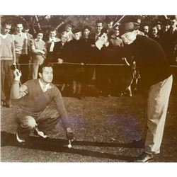 Bob Hope And Bing Crosby Playing Golf c.1940 Sepia Tone Photo Print