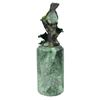 Image 4 : Little Yellow Bird Painted Bronze Sculpture