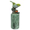 Image 6 : Little Yellow Bird Painted Bronze Sculpture