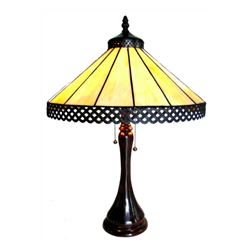 Stained Art Glass Table Lamp