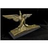 Image 1 : Signed Art Deco-style Greek Mythological Leda & Swan Bronze Sculpture