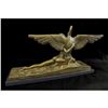Image 3 : Signed Art Deco-style Greek Mythological Leda & Swan Bronze Sculpture