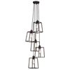 Image 1 : Industrial Style 5-Light Geometric Ceiling Pendant Chandelier