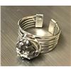 Image 3 : Meteorite & Sterling Silver Adjustable Ring