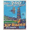 Image 1 : Air Races St Louis Metal Pub Bar Sign