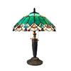 Image 1 : Tiffany Style 2-Light Art Glass Table Lamp