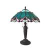 Image 2 : Tiffany Style 2-Light Art Glass Table Lamp