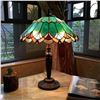 Image 3 : Tiffany Style 2-Light Art Glass Table Lamp