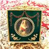 Image 1 : Russian Faberge-Style Green Enameled Guilloche Decorative Frame