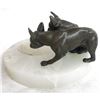 Image 2 : Two English Bulldogs Bronze & Onyx Tray