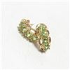 Image 4 : 2.55cts Green Peridot Gemstone & Gold Drop Earrings