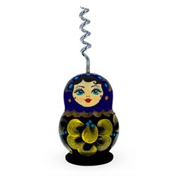 Russian Wooden Matryoshka Doll Corkscrew, Wine Bottle Opener