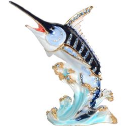 Blue Marlin Sporting Fish Trinket, Jewel Box