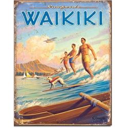 Waikiki Hawaii Advertising Travel Sign