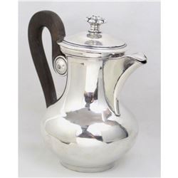 19thc Christofle Silver-plate Coffee, Tea Pot, Pitcher