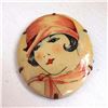 Image 1 : 1920's Art Deco Flapper Celluloid Brooch Pin