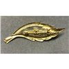 Image 2 : Mid Century Modern Leaf Brooch Pin