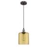Image 1 : Modern Amber Glass Pendant Light