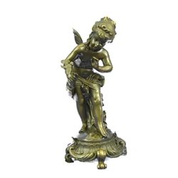 Little Fairy & Bird Bronze Sculpture