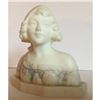 Image 1 : Lovely Small Italian Alabaster Bust of a Young Girl