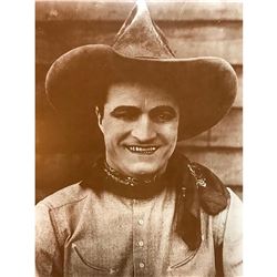 Silent Screen Western Tom Mix Sepia Photo Print